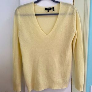 THEORY cashmere yellow sweater